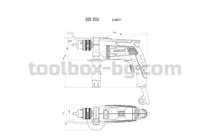 Удърна Бормашина 650W METABO SBE 650 SSBF