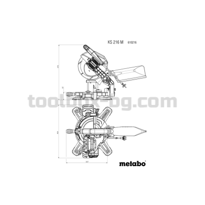 Циркуляр ø216mm METABO KS 216 M PCL