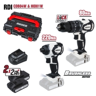 Винтоверт и Бормашина Безчеткови RDI-CDB04W&HID01W 2x2AhCase