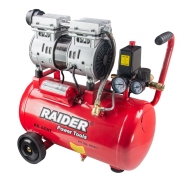 Компресор Raider Power Tools 24L 0.75kW Тих Безмаслен RD-AC07