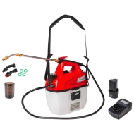 Акумулаторна Пръскачка Li-ion 5L 12V 2Ah 3bar 1,6L/min RD-BMD05