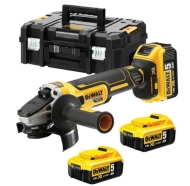 Акумулаторен Ъглошлайф Dewalt DCG405P3 18 V 125 мм, 3 Батерии 5 Ач, Зарядно Устройство и Куфар