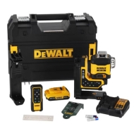 Лазерен Нивелир Dewalt DCLE34035D1, 18 V, XR®, 3 x 360°, Зелен, с Дистанционно и Аксесоари + Куфар