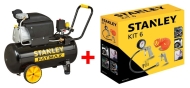 Компресор STANLEY 50 л. + 9045717STN Stanley 6 части за компресор