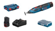 Акумулаторен ротационен инструмент Bosch GRO 12V-35 с 2x 2.0 Ah батерии + зарядно устройство в куфар L-BOXX