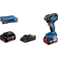 Акумулаторен ударен гайковерт Bosch GDR 18V-200 + 2 x 4,0 Ah Батерии и зарядно устройство в Куфар L-BOXX 136