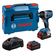Акумулаторен ударен гайковерт Bosch GDS 18V-750 C, 2 батерии 5.0 Ah и зарядно устройство в Куфар L-BOXX