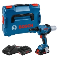 Акумулаторен нитовател Bosch GRG 18V-16 C с 2x ProCore 4.0 Ah Батерии и зарядно устройство в Куфар L-BOXX