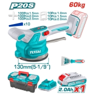Вибрираща вендуза за плочки TOTAL INDUSTRIAL, 20 V, 1 x 2 Ah